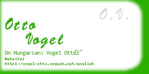 otto vogel business card